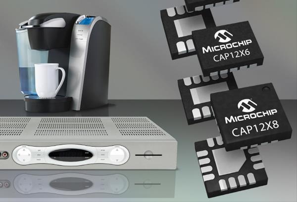 Cap1298 Module 마이크로칩, 정전용량 방식 터치 컨트롤러 신제품 출시