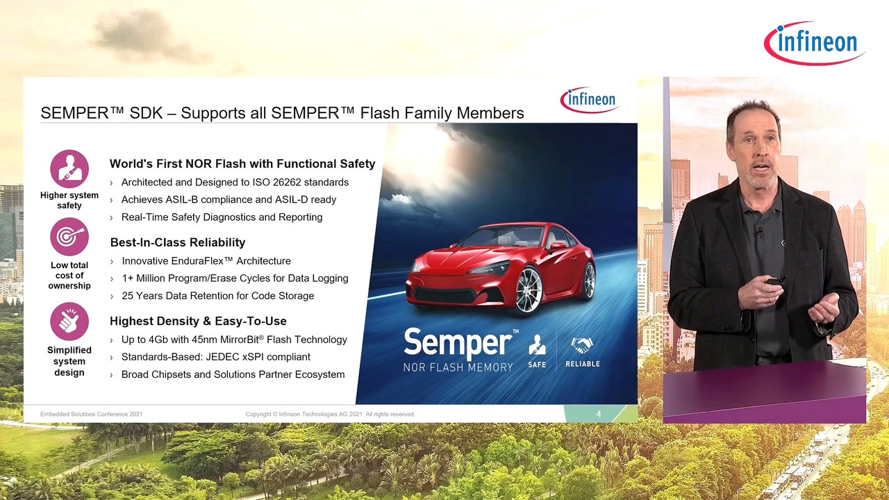 인피니언 ESC21 Semper-SDK 설명 부분 캡처