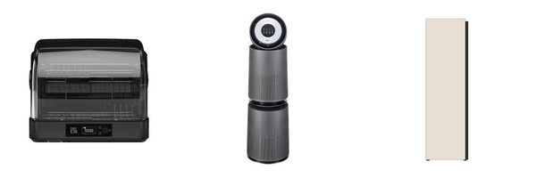 사진=쉐프본 클리쉐65 / LG퓨리케어 공기청정기 / 삼성 비스포크 에어드레서