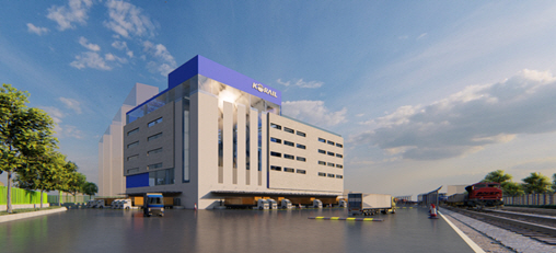 철도유휴부지를 활용한 물류시설(조감도)