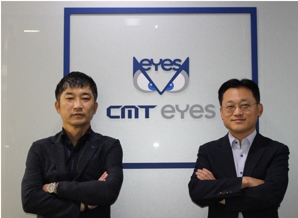 씨엠티정보통신 서비스사업본부 최성진 전무이사(왼쪽)와 이승준 전무이사