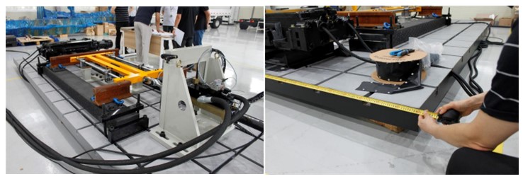 대만 수출을 앞두고 있는 선로전환기 정적부하 시험장비