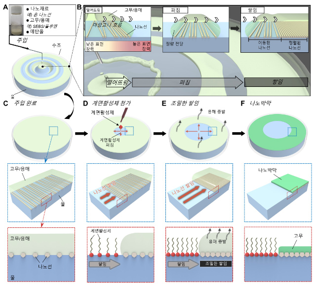 마랑고니 효과를 이용해 신축성 전극을 제작하는 과정