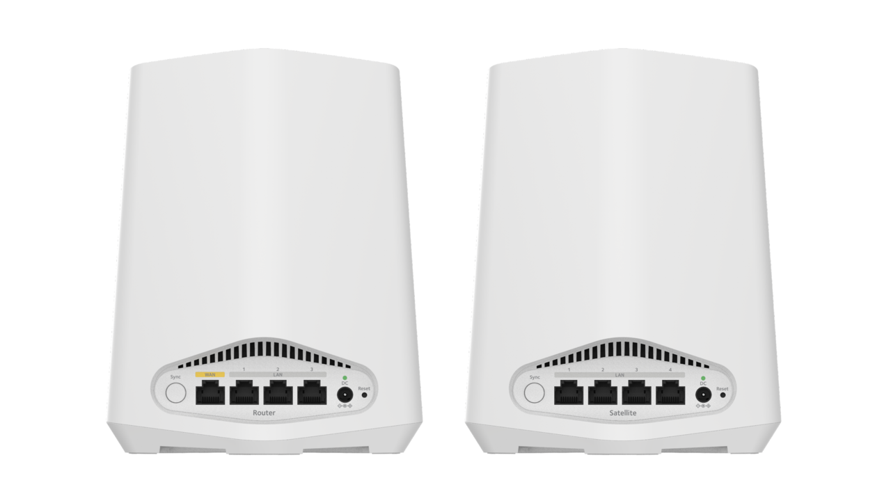 오르비 프로 미니는 라우터와 새틀라이트 후면에 각각 3개, 4개의 LAN 포트를 제공한다. 이로써 인터넷 회선이 없는 곳에서도 유선망 연결이 필요한 장비를 사용할 수 있다.