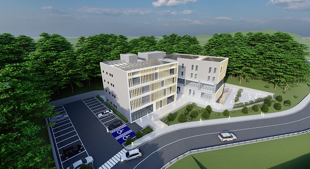 양산시 유산공단에 위치한 양산산단 혁신지원센터 전경