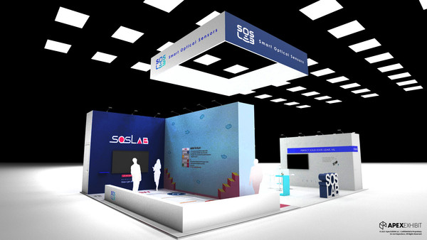 ▲ ‘CES 2022’ 에스오에스랩 부스 조감도.