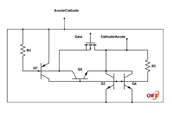 정전기 방전 보호용 반도체 소자 회로도