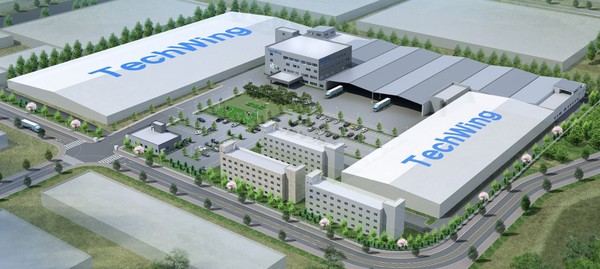 테크윙 아산사업장 조감도.