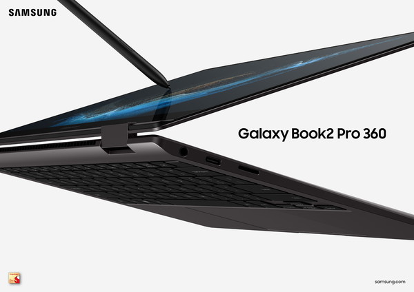 삼성전자가 스냅드래곤 8cx 3세대 프로세서를 탑재한 프리미엄 노트북 '갤럭시 북2 프로 360(Galaxy Book2 Pro 360)'을 출시한다. [사진=삼성전자]