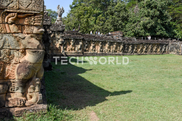 캄보디아 씨엠립에 위치한 앙코르 유적의 코끼리 테라스(Terrace of the elephants at Angkor Thom, 사진=게티이미지뱅크)
