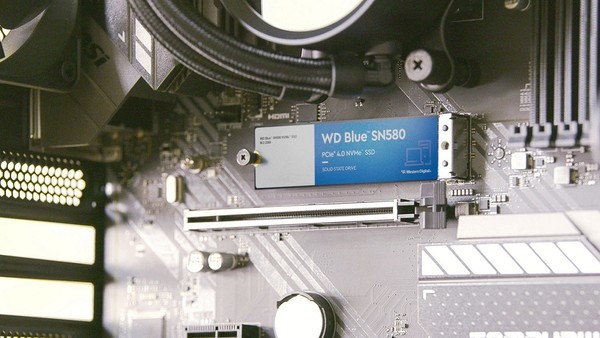 WD 블루 SN580 NVMe SSD [사진=웨스턴디지털]