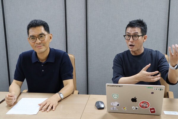 (왼쪽부터) 정규석 포티넷코리아 전무, 김영표 포티넷코리아 테크니컬 마케팅 총괄 이사. [사진=포티넷코리아]