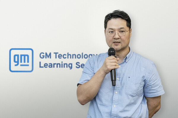 김형민 지엠테크니컬센터코리아 기술개발부문 부장이 발표하고 있는 모습. [사진=GM]