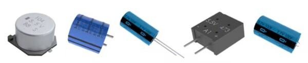 [그림1] 다양한 케멧(KEMET) 슈퍼 커패시터 패키지 형식 [출처=케멧]