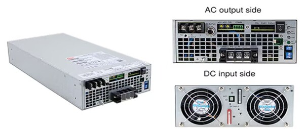 [그림4] NTN-5K-2380은 AC 충전기 및 UPS 기능(AC 바이패스)이 내장된 오프 그리드 진성 사인파 DC/AC 전력 인버터이며 380VDC 입력에서 연속 5,000W 및 230VAC 출력을 제공한다. [출처= MEAN WELL]