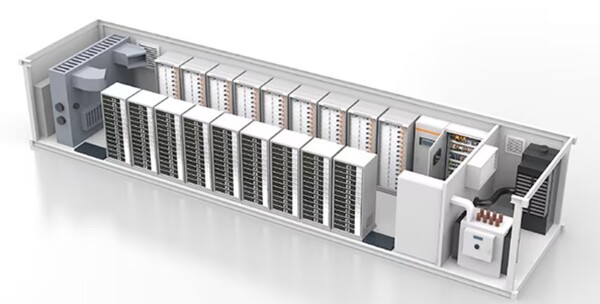[그림2] 모듈식 BESS 설치는 위에 표시된 대로 컨테이너형 솔루션을 기반으로 하거나 데이터센터의 내부에 위치한 배터리 및 전력 컨버터 랙을 사용해 구축할 수 있다. [출처= 바이드뮬러]