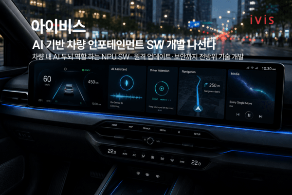 아이비스, AI 기반 차량 인포테인먼트 핵심 SW 개발 시동