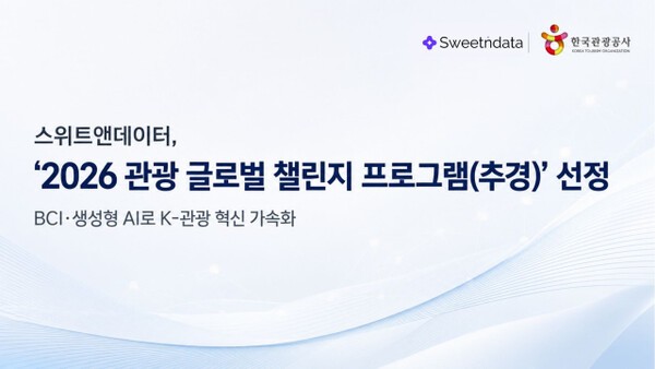 스위트앤데이터, '관광 글로벌 챌린지 프로그램' 선정...BCI·생성형 AI로... - 뉴스 썸네일 이미지